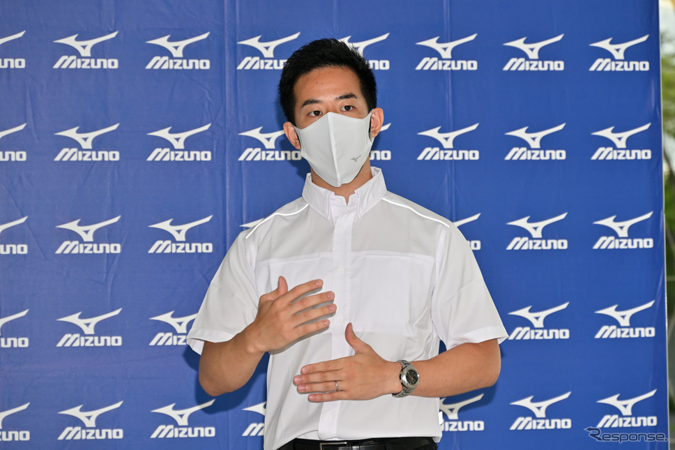 ミズノ ワークビジネス事業部の横山大氏《写真撮影 雪岡直樹》