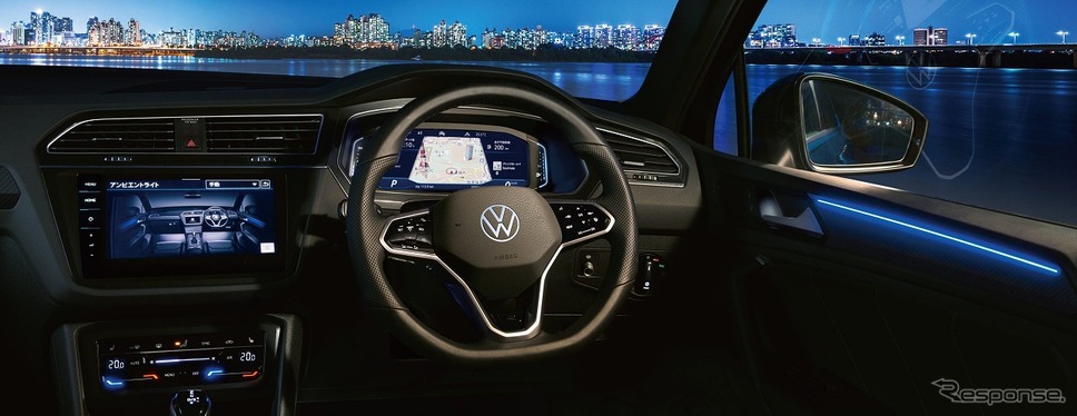 VW ティグアン インテリアアンビエントライト（カラー調整機能付）《写真提供 フォルクスワーゲンジャパン》