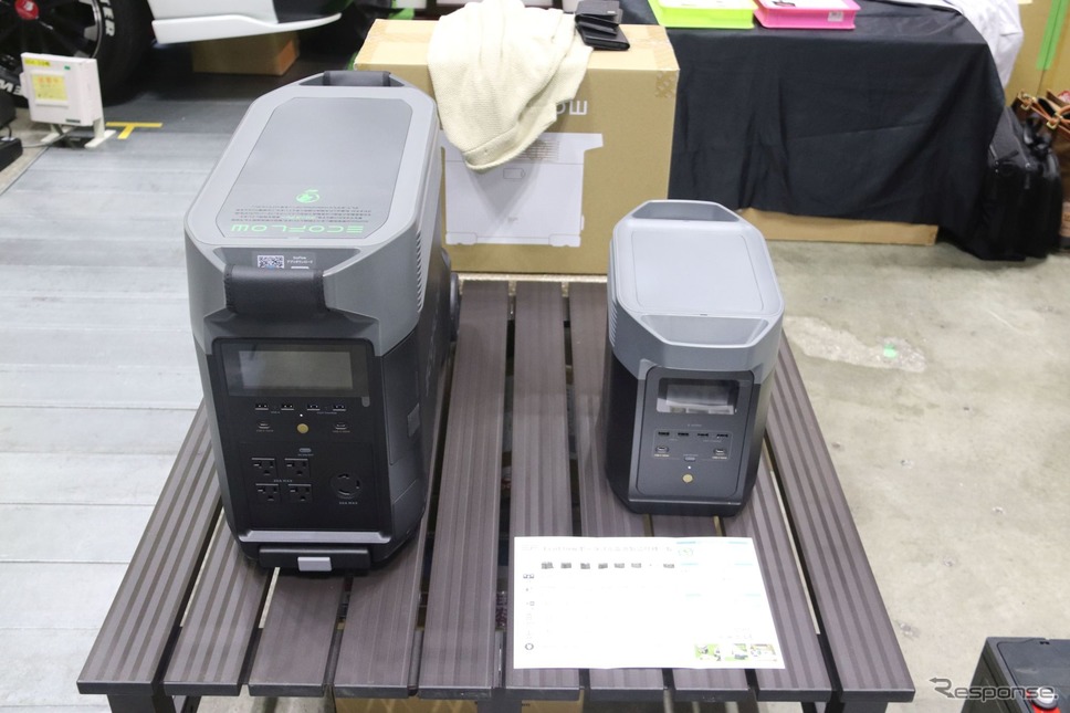 ポータブル電源各種:横浜キャンピングカーショー2022《写真撮影 中尾真二》