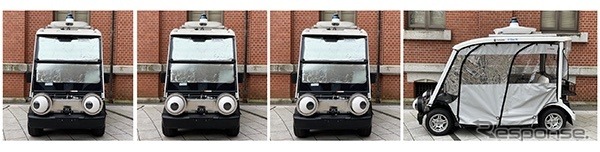 視線提示できる目を付与した実験車両《写真提供 東京大学大学院情報理工学系研究科》