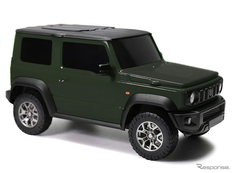 ジムニーシエラ型ウェットティッシュケース(グリーン)《写真提供 フェイス》