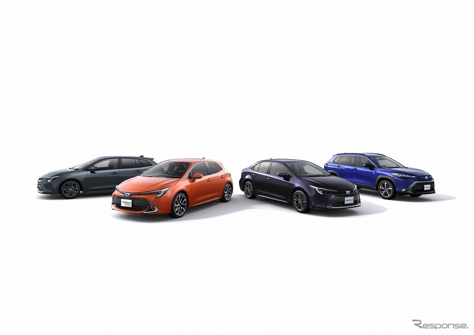 トヨタ カローラツーリングW×B、トヨタ カローラスポーツG“Z”、トヨタ カローラW×B、トヨタ カローラクロスZ《写真提供 トヨタ自動車》