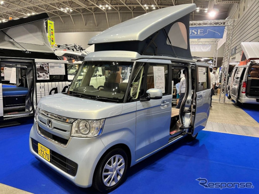 ホワイトハウスの軽キャンパー「Nボックス+キャンパーNeo」(横浜キャンピングカーショー2022)《写真提供 キャンピングカー株式会社》