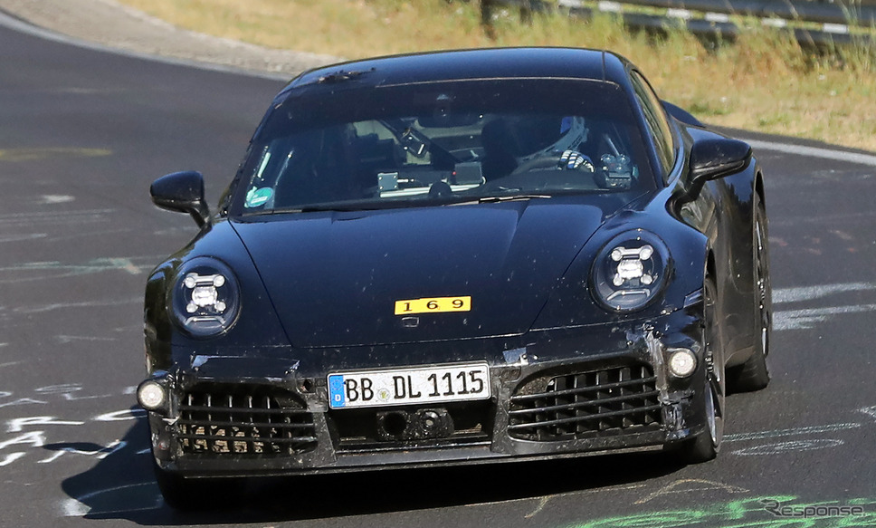 ポルシェ 911 GTS ハイブリッド プロトタイプ(スクープ写真)《APOLLO NEWS SERVICE》