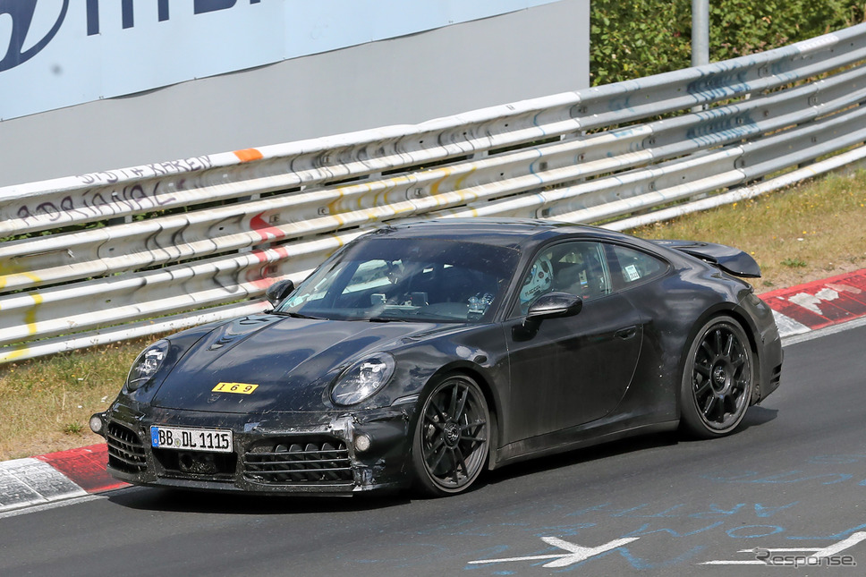 ポルシェ 911 GTS ハイブリッド プロトタイプ(スクープ写真)《APOLLO NEWS SERVICE》