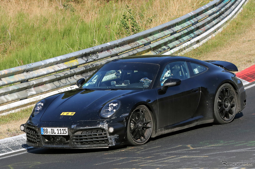ポルシェ 911 GTS ハイブリッド プロトタイプ(スクープ写真)《APOLLO NEWS SERVICE》