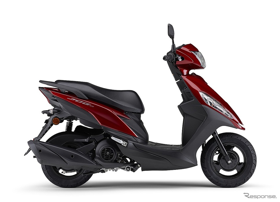 ヤマハ ジョグ125(ダルレッドメタリックD)《写真提供 ヤマハ発動機》