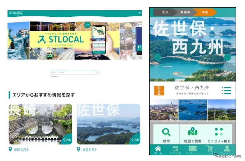 観光情報Webサイト、スマートフォンアプリ「ストローカル」の概要《画像提供 ゼンリン》