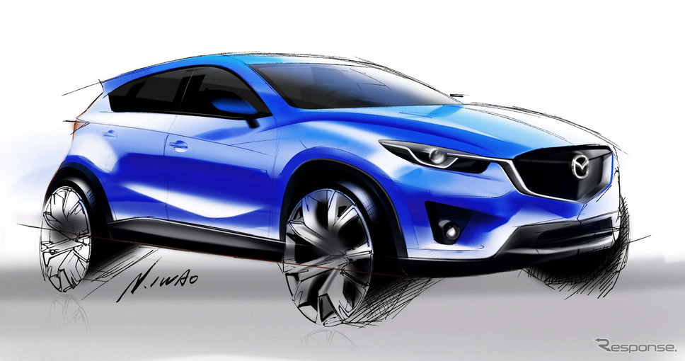 マツダ CX-5 初代モデルの開発スケッチ《写真提供 マツダ》