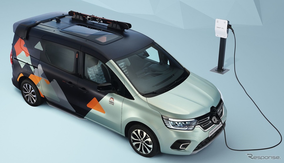 ルノー・カングー E-TECH エレクトリック の「ヒッピー・キャビア・モーテル」《photo by Renault》
