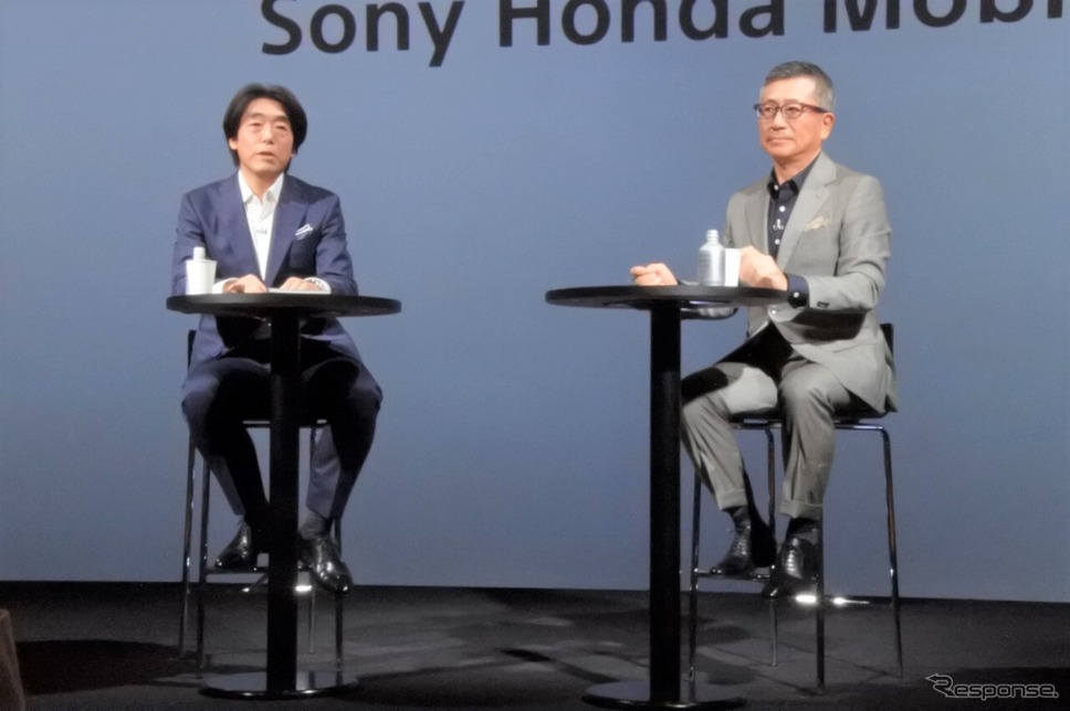 ソニー・ホンダモビリティ 設立発表会《写真撮影 小松哲也》
