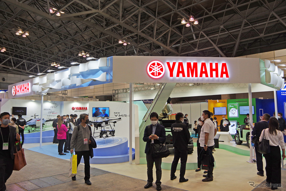 ヤマハ発動機のブース《写真撮影 宮崎壮人》