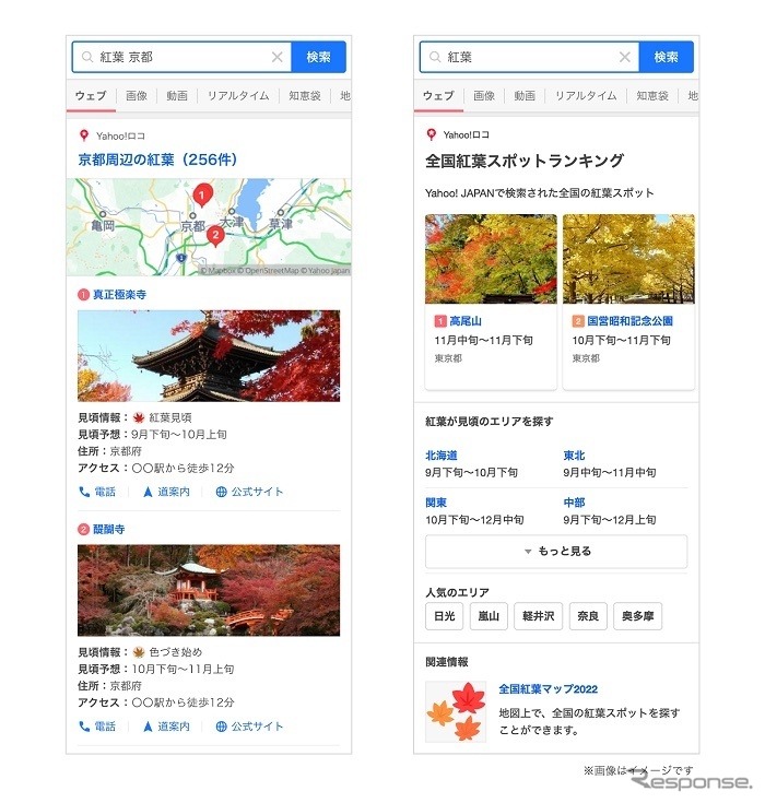 「Yahoo!検索」での利用方法《画像提供 ヤフー》