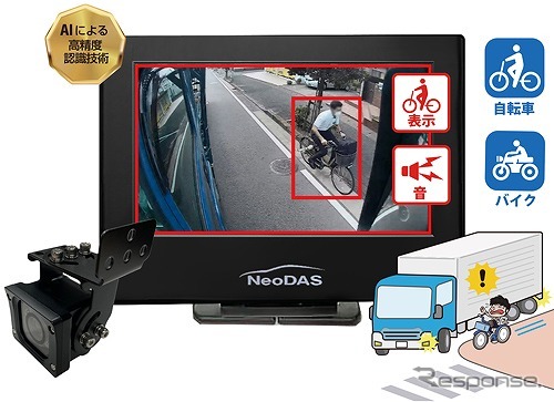 巻込み事故防止 AIカメラシステム i7《写真提供 INBYTE》