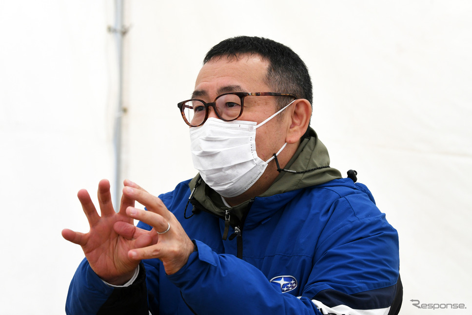 クロストレック開発責任者の毛塚紹一郎プロジェクト・ゼネラル・マネージャー《写真撮影 中野英幸》