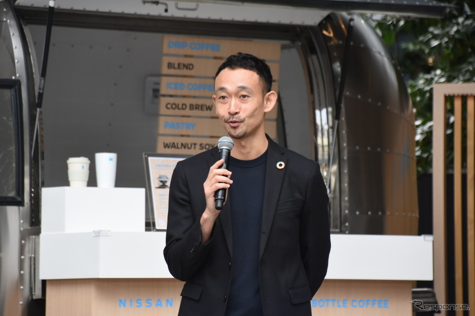 SAKURA COFFEE オープン記念イベントに登壇するブルーボトルコーヒー 伊藤諒氏《写真撮影 中野龍太》