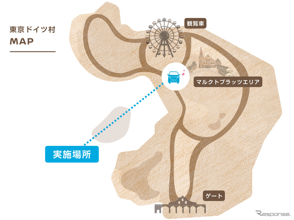 SAKURA COFFEE出店場所の地図《画像提供 SAKURA COFFEE PR事務局》