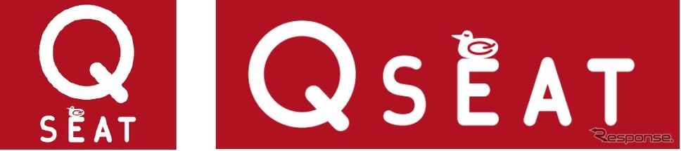 東横線の「Q SEAT」車両に掲出されるロゴ。《画像提供 東急電鉄》
