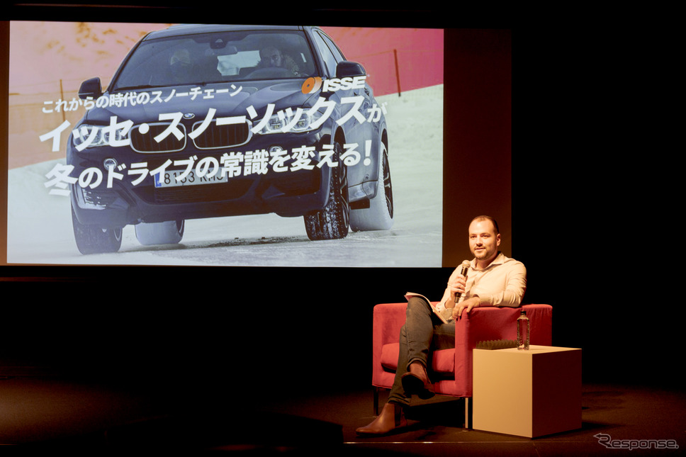 イッセ社 輸出部長 アーサー・シュワルツマン氏。《写真撮影 関口敬文》