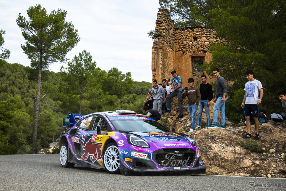 Mスポーツ・フォードの「Puma Rally1 HYBRID」（#16 A.フォルモー / スペイン戦8位）。《Photo by Red Bull》