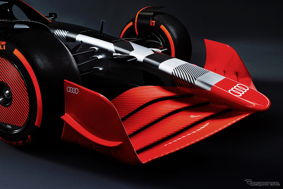 アウディが2026年からのF1参戦計画を発表した際に公開された「ショーカー」の画像(2022年8月)。《Photo by Audi》