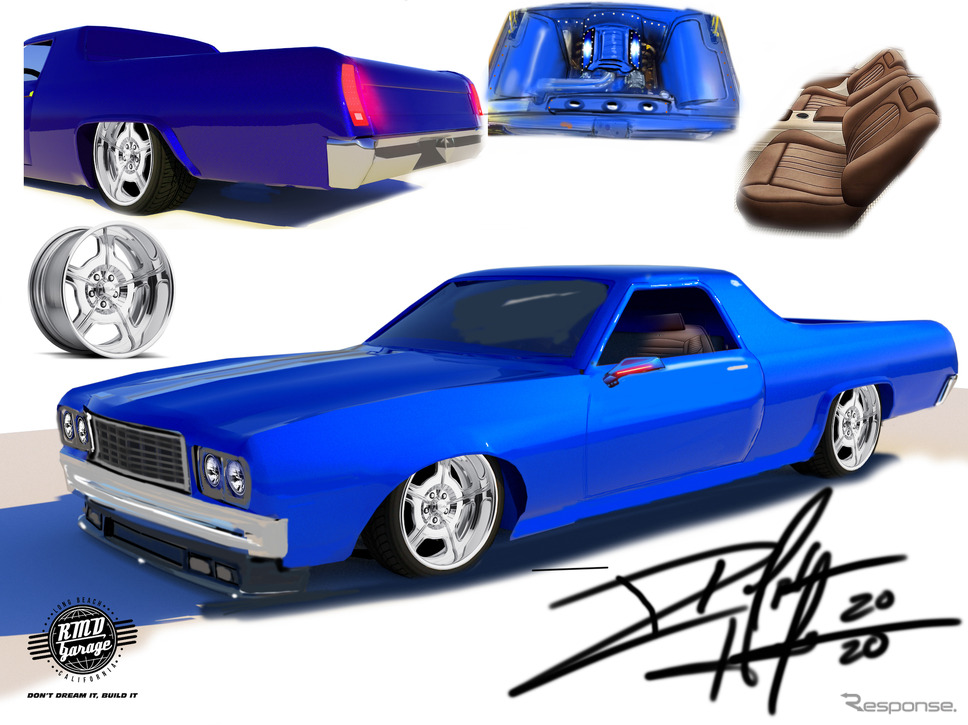 1973年型GTフォード・ランチェロ(SEMA 2022出品予定)《photo by Image by Toyo Tire》