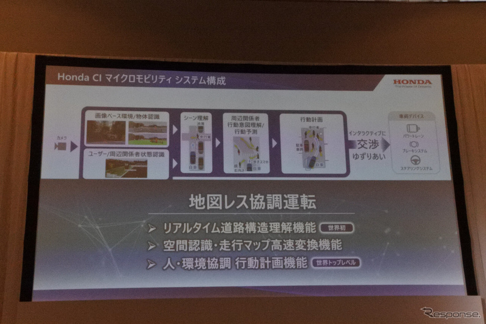 ホンダ 知能化マイクロモビリティ技術実証実験 取材会《写真撮影 小松哲也》