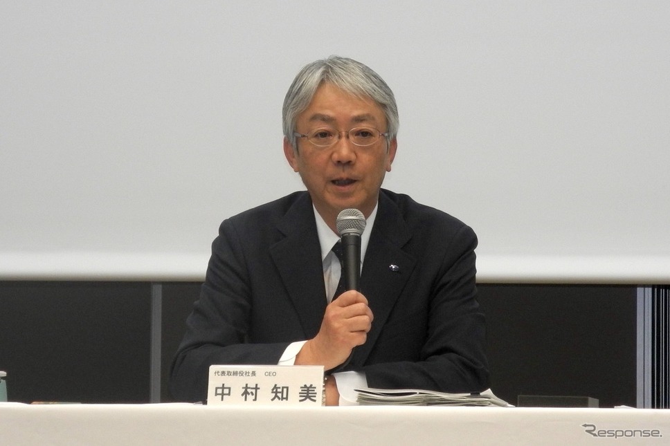 スバルの中村知美社長《写真撮影 山田清志》