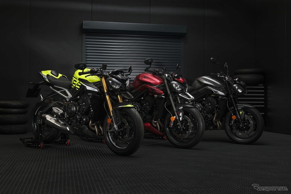 トライアンフ ストリートトリプル765 ファミリー《写真提供 トライアンフモーターサイクルズジャパン》