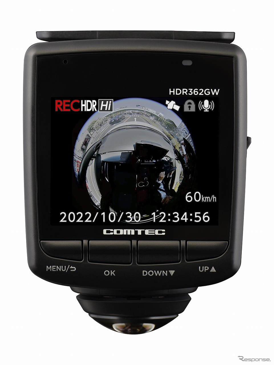 コムテック HDR362GW（フロントカメラ）《写真提供 コムテック》