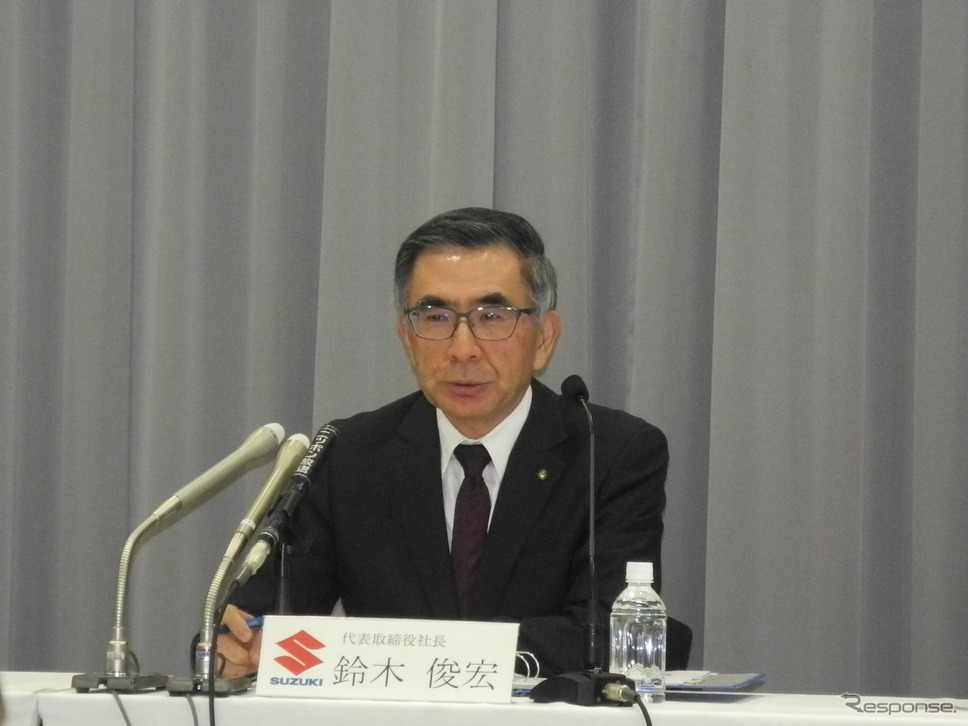スズキの鈴木俊宏社長《写真撮影　山田清志》
