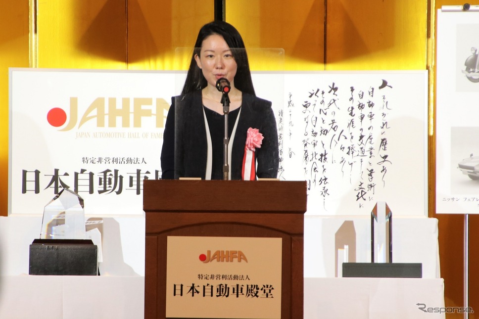 メルセベスベンツ営業企画部部長の上野麻美氏《写真撮影 内田俊一》