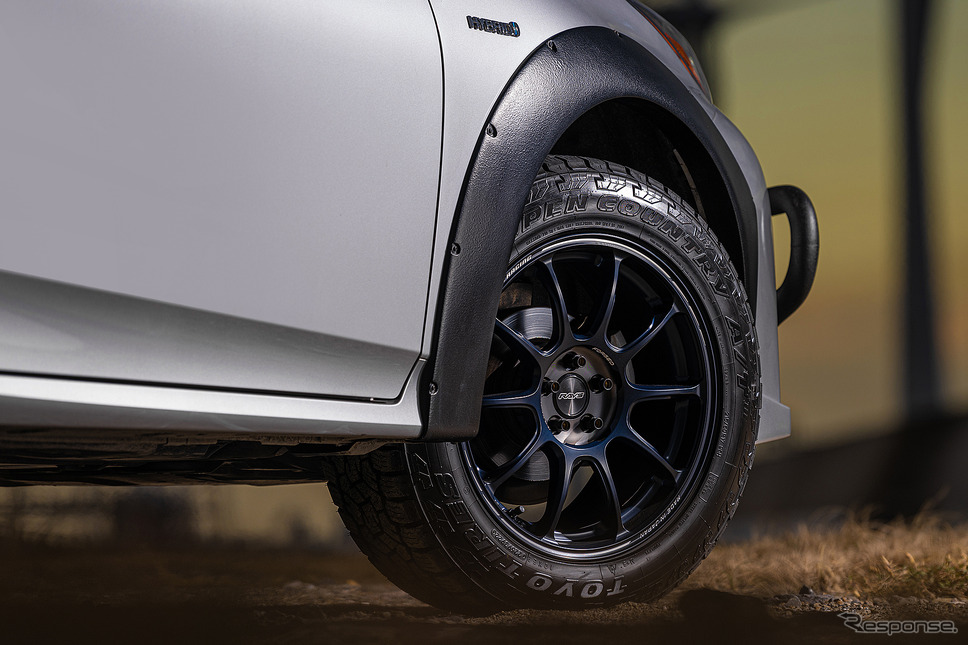 ZE40 TIME ATTACKlll+TOYOTIREオープンカントリー A/T lllというミスマッチ感がお気に入り《写真撮影 土屋勇人》