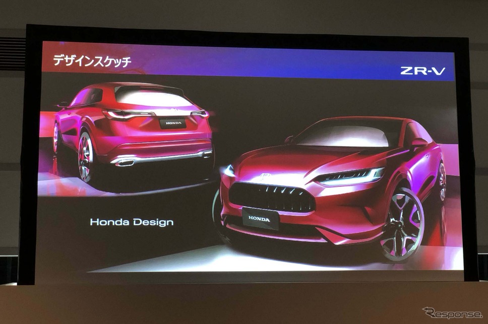 ホンダ ZR-V デザインスケッチ《写真撮影 小林岳夫》
