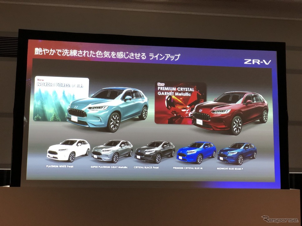 全7色のボディカラー《写真撮影 小林岳夫》