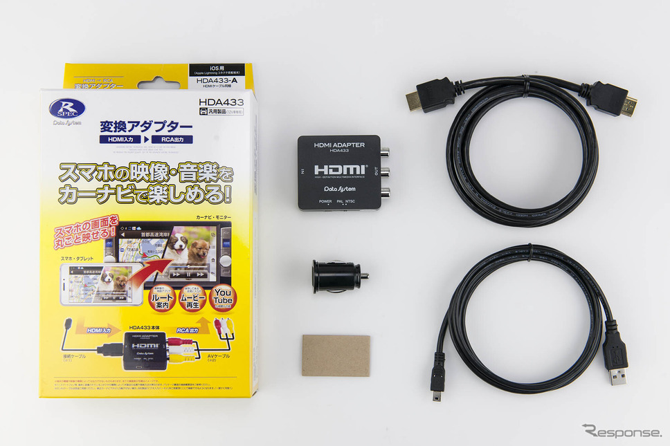 「HDMI変換アダプター」の一例（データシステム・HDA433-A）。Photo by データシステム