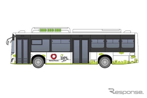 BYD社製EVバス（イメージ）《図版提供 大和ハウス工業》
