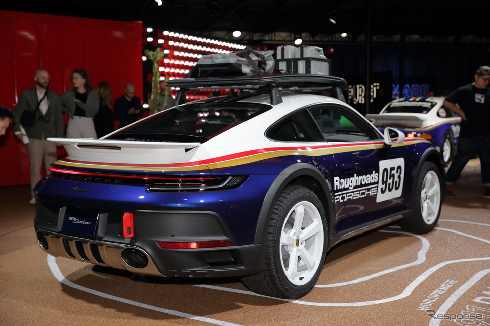 ポルシェ 911ダカール ラリーデザインパッケージ(ロサンゼルスモーターショー2022)《写真撮影 南陽一浩》