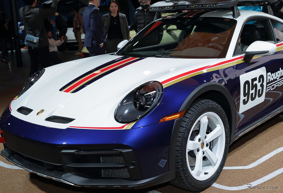 ポルシェ 911ダカール ラリーデザインパッケージ(ロサンゼルスモーターショー2022)《写真撮影 南陽一浩》