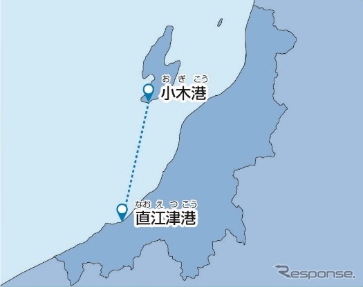 小木-直江津航路《画像提供 みちのりホールディングス》