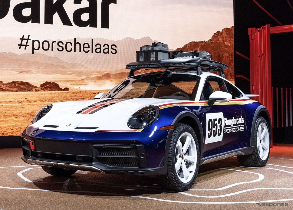ポルシェ 911 ダカールの「ラリーデザインパッケージ」（ロサンゼルスモーターショー2022）《photo by Porsche》