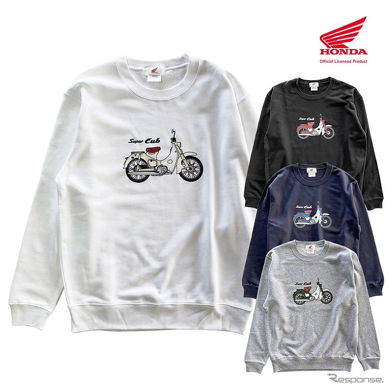 スウェットシャツ ホンダスーパーカブ レトロプリント ベーシックスーパーカブ《写真提供 フェイス》