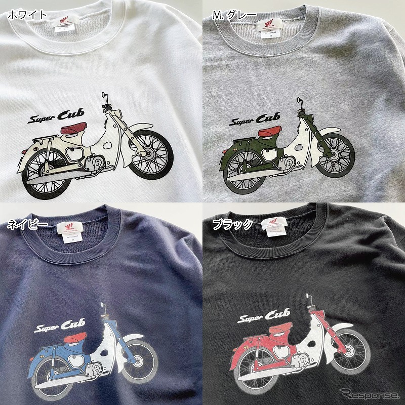 スウェットシャツ ホンダスーパーカブ レトロプリント ベーシックスーパーカブ《写真提供 フェイス》