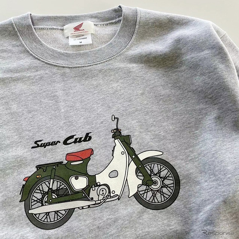 スウェットシャツ ホンダスーパーカブ レトロプリント ベーシックスーパーカブ《写真提供 フェイス》