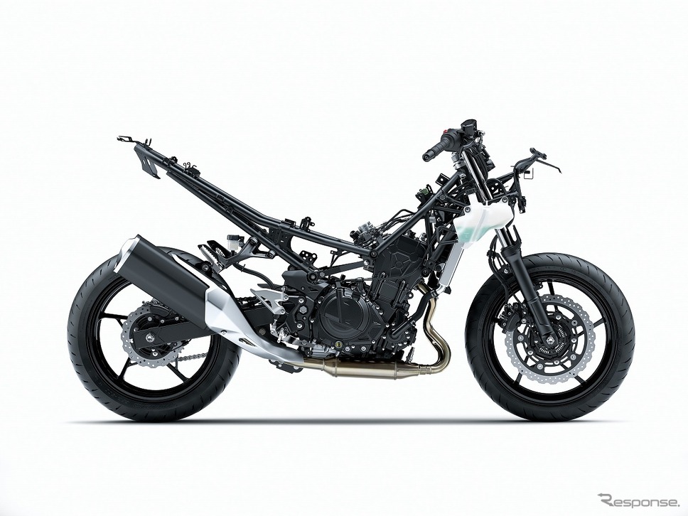 Ninja H2からインスパイアされた軽量トレリスフレーム《写真提供:カワサキモータースジャパン》