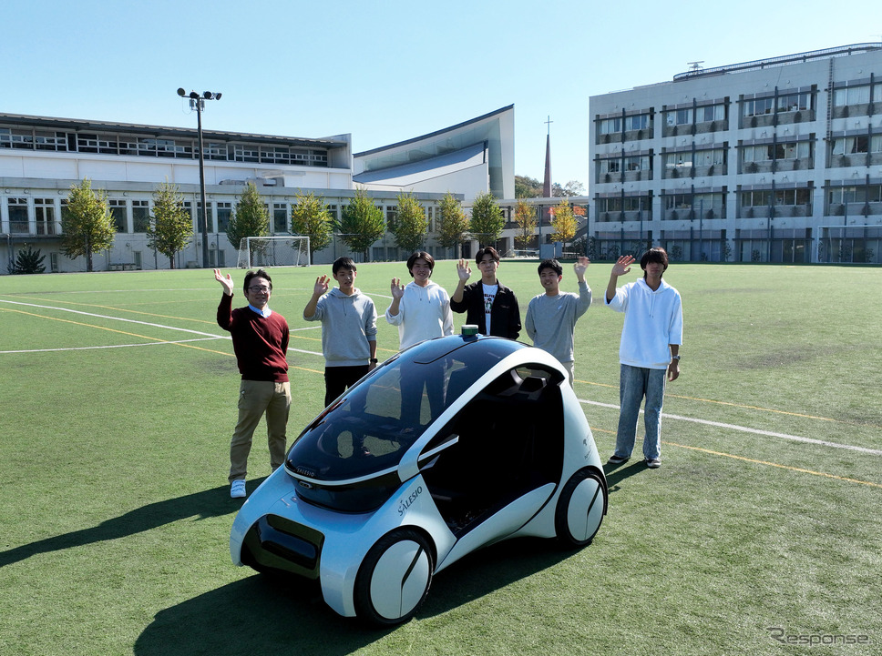 サレジオ高専が産学連携で現在開発中の自動運転EV「VISMO」《写真提供 サレジオ工業高等専門学校》