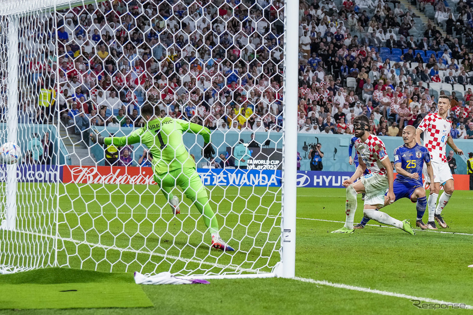 ワールドカップ日本対クロアチア戦、日本のゴールを決めた325前田《Photo by ProShots/Icon Sport/ゲッティイメージズ》
