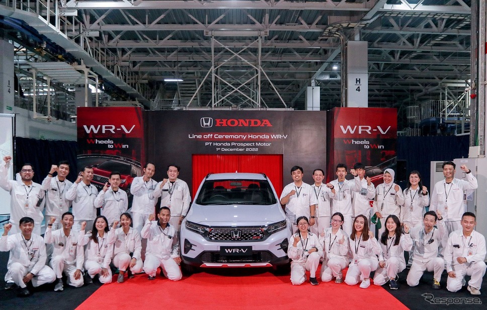 ホンダのインドネシア工場で生産が開始された WR-V《photo by Honda》