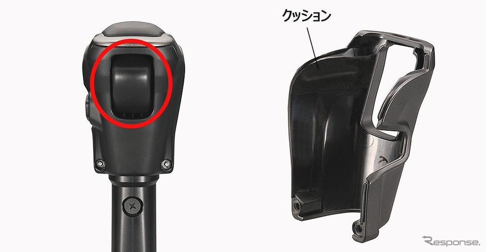 純正ボタンを妨げない《写真提供:カーメイト》