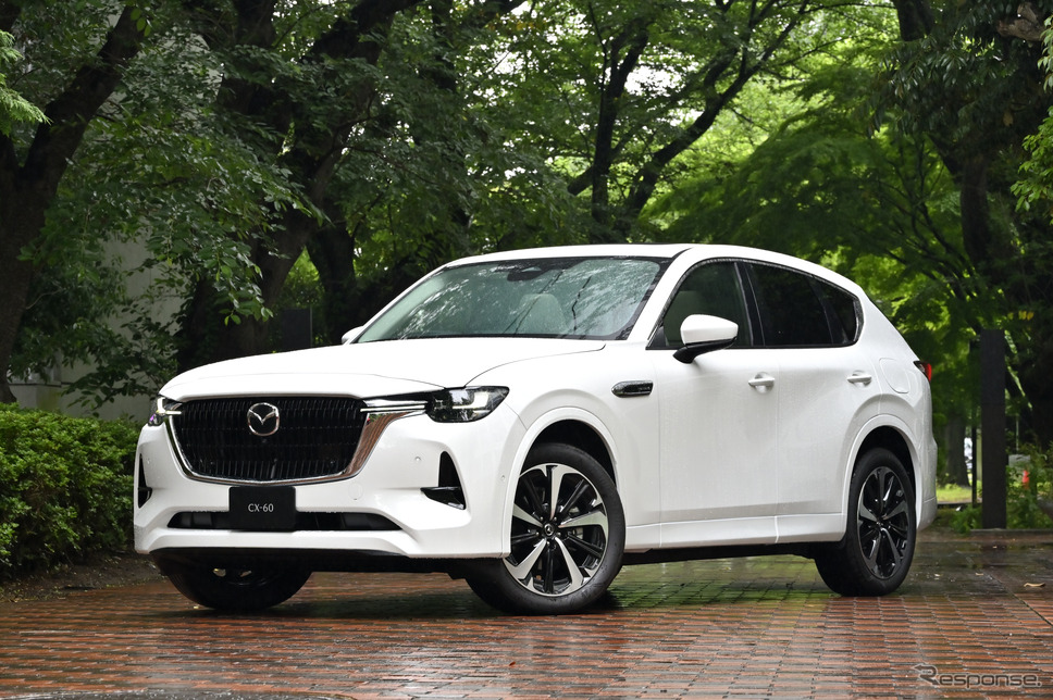マツダ CX-60(ロジウムホワイトプレミアムメタリック)《写真撮影 雪岡直樹》